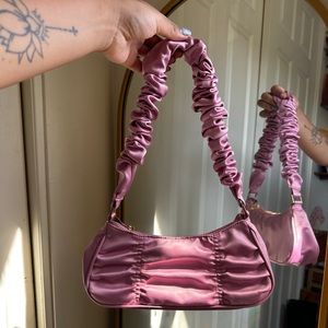 Silk shoulder bag